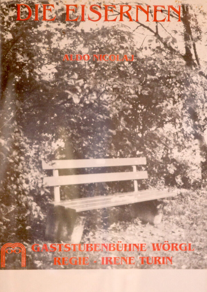 Plakat zu „Die Eisernen“ (1990), Gaststubenbühne Wörgl